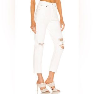 Agolde Riley White Jeans Size 24